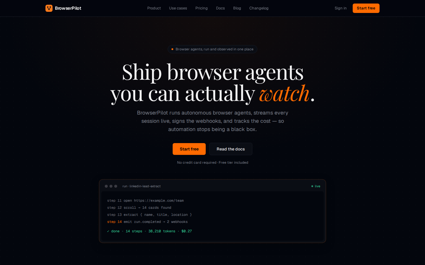 Browser Pilot preview