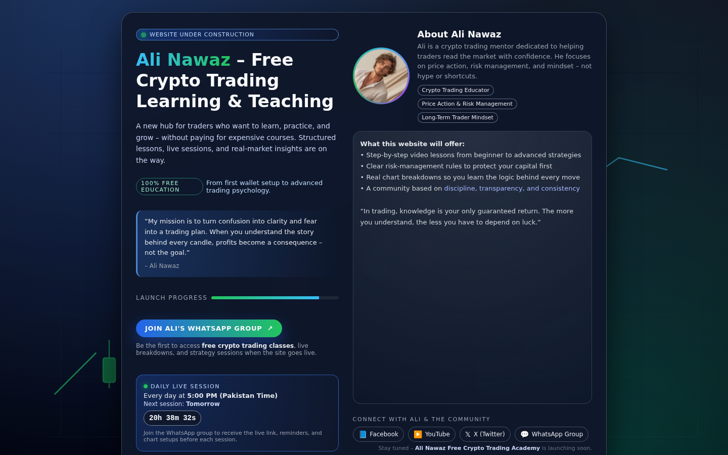 Alinawaz Trader website screenshot