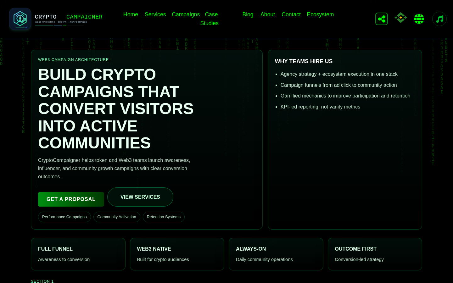 Crypto Campaigner preview