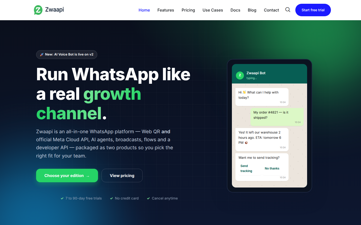 Zwaapi website screenshot
